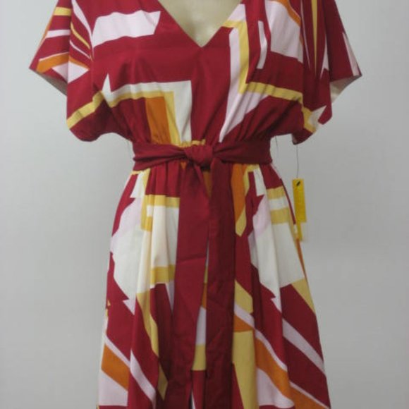 ALICE + OLIVIA Silk Double V Neck Mini Dress Small - Picture 1 of 6